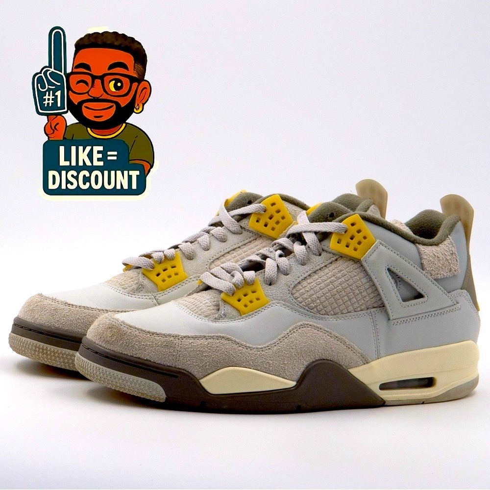 Jordan 4 Retro Se Craft “Photon Dust” 13m ** Euc** Vnds, With Box, Dv3742-021)